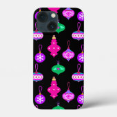 Antiquitätenmuster in Rosa, Aquamarin und Schwarz Case-Mate iPhone Hülle (Rückseite)