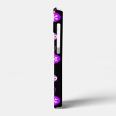 Antiquitätenmuster in Rosa, Aquamarin und Schwarz Case-Mate iPhone Hülle (Rückseite / Links)