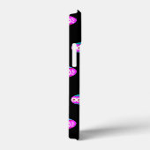 Antiquitätenmuster in Rosa, Aquamarin und Schwarz Case-Mate iPhone Hülle (Rückseite / Rechts)