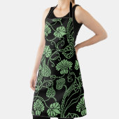 Antiquitätenmuster Schwarz und Grün Schürze (InSitu)