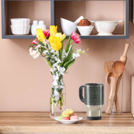 Antiquitätenmuster von ausgeblendeten Blätter - Bl Reisebecher