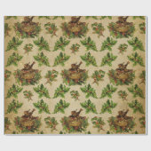 Antiquitätennest des Grünen Vogels Geschenkpapier (Flach)