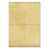 Antiquitätenpapier - Begleitkarten Tischnummer (Rückseite)