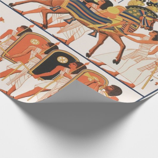 Antiquitätenpapier für ägyptische Kunstmuster Geschenkpapier (Ecke)