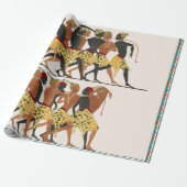Antiquitätenpapier für ägyptische Kunstmuster Geschenkpapier (Ungerollt)