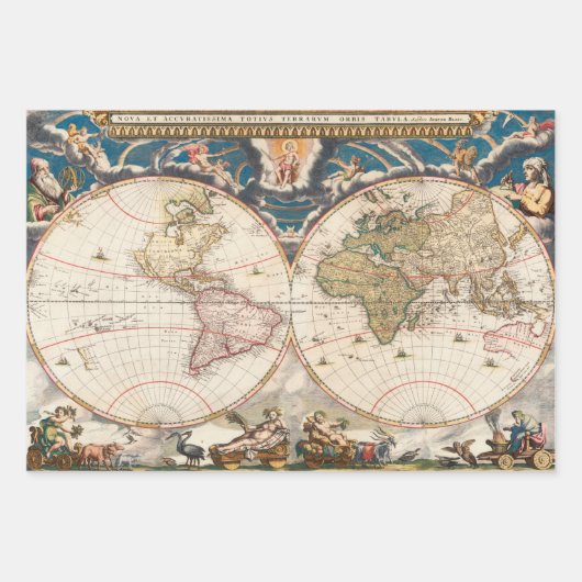 Antiquitätenpapier für das schwere Gewicht der Dec Geschenkpapier Set (Vorderseite)