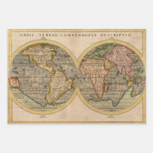 Antiquitätenpapier für das schwere Gewicht der Dec Geschenkpapier Set (Vorderseite)