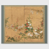 Antiquitätenpapier für japanische Blume Geschenkpapier (Flach)