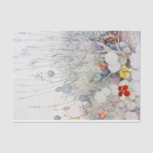 Antiquitätenpapier für wild lebende Nasturtien Seidenpapier