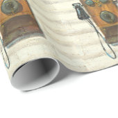Antiquitätenpapier Geschenkpapier (Rolleneckpunkt)