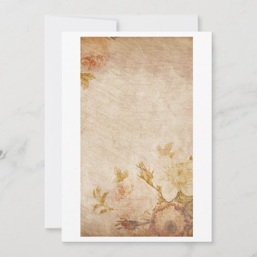 Antiquitätenpapier Mitteilungskarte (Vorderseite)