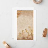 Antiquitätenpapier Mitteilungskarte (Vorderseite/Rückseite Beispiel)