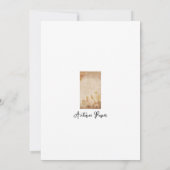 Antiquitätenpapier Mitteilungskarte (Rückseite)