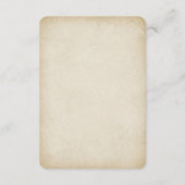 Antiquitätenpapier ・ Moderne Hochzeit Begleitkarte (Rückseite)