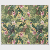 Antiquitätenparkplätze Tropisches Dschungelmuster Geschenkpapier (Flach)
