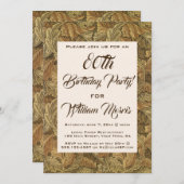 Antiquitätenpartei für Viktorianische Herbstgänge Einladung (Vorne/Hinten)