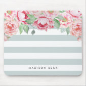 Antiquitätenpeony & Sage Strip Mousepad (Vorne)