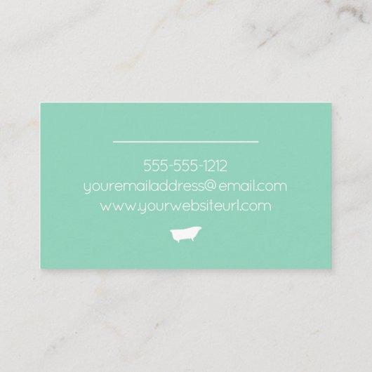 Antiquitätenpflaster Visitenkarte (Rückseite)