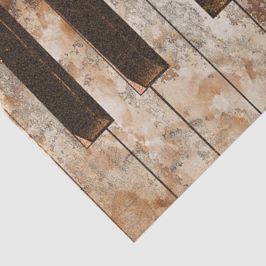 Antiquitätenpiano Schlüssel Musiker Dekoupage Tiss Seidenpapier (Ausschnitt)