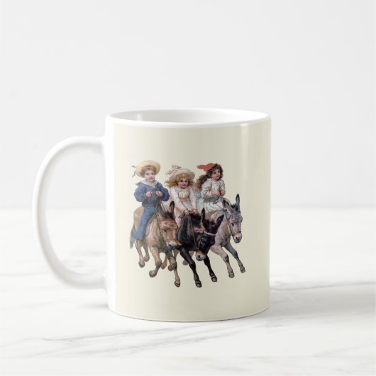 Antiquitätenpony Kunst Kaffeetasse (Links)