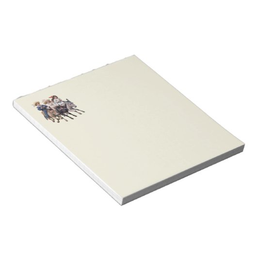 Antiquitätenpony Kunst Notizblock (angewinkelt)