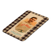 Antiquitätenposter des Baseball-Spielers Magnet (Linke Seite)