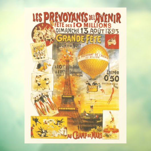 Antiquitätenposter Fensteraufkleber (Blatt 3)