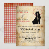 Antiquitätenposter für Hochzeiten Einladung (Vorne/Hinten)