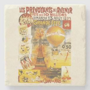 Antiquitätenposter Steinuntersetzer