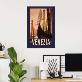 Antiquitätenposter Venedig Italien 1920 Poster