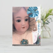 Antiquitätenpuppe Flat Hanukkah Card Feiertagskarte (Stehend Vorderseite)