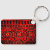 Antiquitätenputz in lebhaften Rot Schlüsselanhänger (Vorderseite)