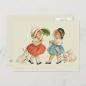 Antiquitätenrabatt Osterkunst Postkarte (Vorne/Hinten)