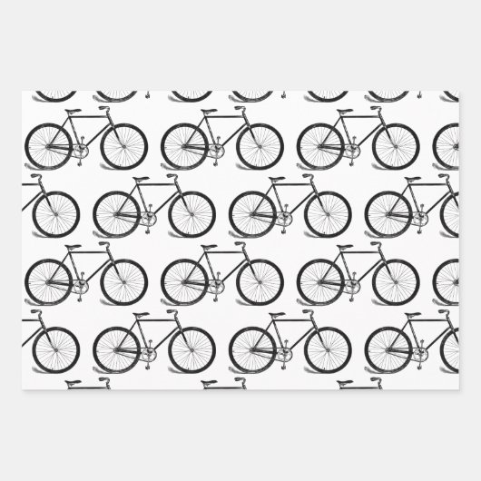 Antiquitätenrad Bike Kunst, Dichtung und Musik Geschenkpapier Set (Vorderseite 3)