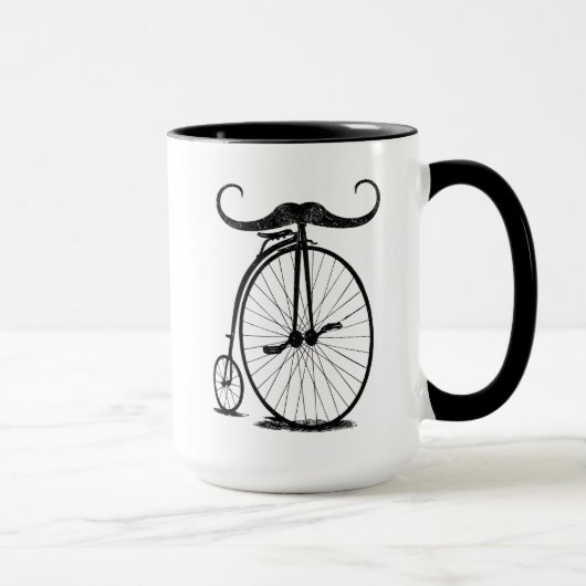 Antiquitätenrad-Handlebar Mustache Tasse (Rechts)