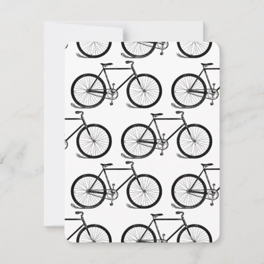 Antiquitätenrad Vintages Bike Kunst, Dichtung und Einladung (Vorderseite)