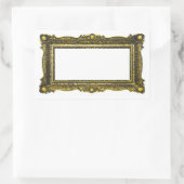 Antiquitätenrahmen Rechteckiger Aufkleber (Tasche)