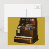 Antiquitätenregister, Vintages Einzelhandelsgeschä Postkarte (Vorne/Hinten)