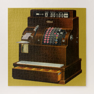 Antiquitätenregister, Vintages Einzelhandelsgeschä Puzzle