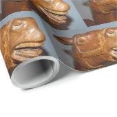 Antiquitätenrockpferd Geschenkpapier (Rolleneckpunkt)