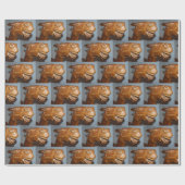 Antiquitätenrockpferd Geschenkpapier (Flach)