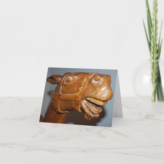 Antiquitätenrockpferd Karte (Vorderseite)