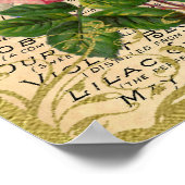 Antiquitätenrosen Parfüm Poster (Ecke)