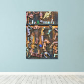 Antiquitätensammlung Leinwanddruck (Insitu (Holzboden))