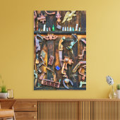 Antiquitätensammlung Leinwanddruck (Insitu (Wohnzimmer))