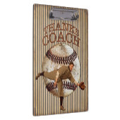 Antiquitätenschau Baseball Coach Geschenk Ideen Zw Klemmbrett (Rechts)