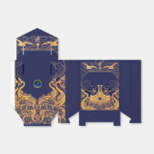 Antiquitätenschiff, Delphine, Gold, Blaue Hochzeit Geschenkschachtel (Ungefaltet)