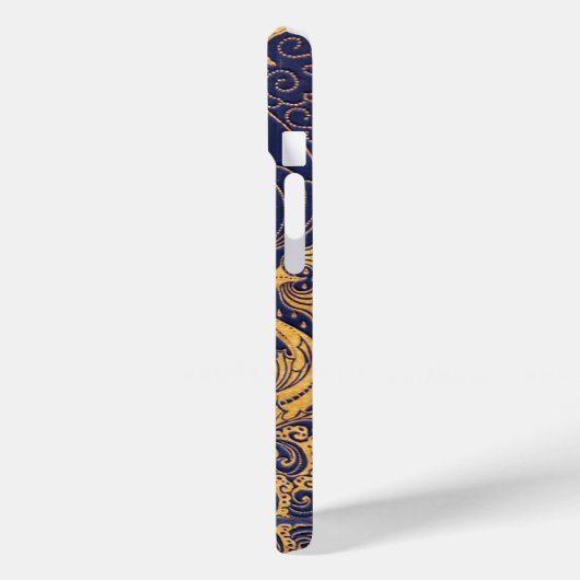 Antiquitätenschiff, Delphine, Gold, nautisch, Mari Case-Mate iPhone Hülle (Rückseite / Links)