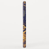 Antiquitätenschiff, Delphine, Gold, Navy Blue Mono Case-Mate iPhone Hülle (Hinten/Rechts)