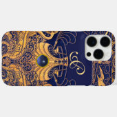 Antiquitätenschiff, Delphine, Gold, Navy Blue Mono Case-Mate iPhone Hülle (Rückseite (Horizontal))